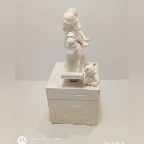 DIY Christmas Ceramic Bisque Ready To Paint Rocking Horse Block Kids 6 Piece - Picture 3 of 12